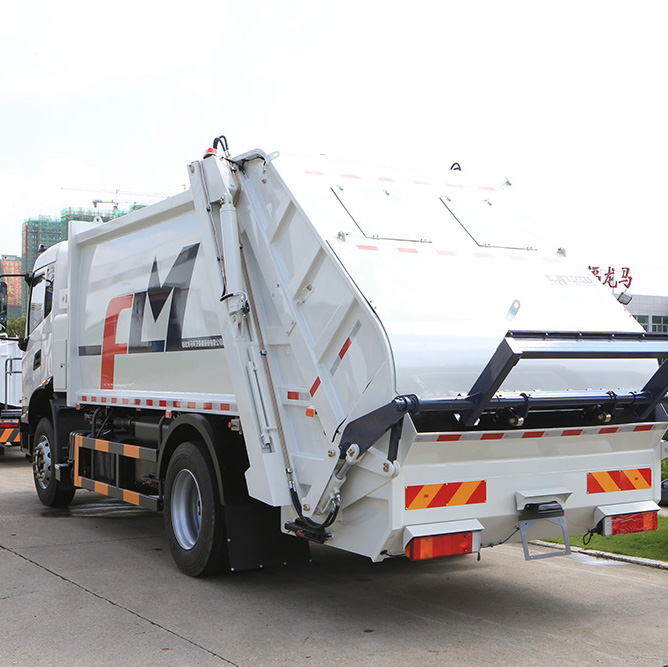 الخصائص الوظيفية لشاحنة القمامة ذات التحميل الخلفي FULONGMA 18 طن