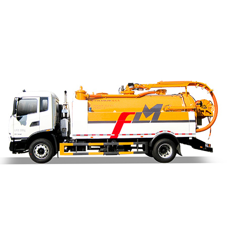 الغرض من شاحنة FULONGMA وتكوينها الأحدث لتنظيف وشفط مياه الصرف الصحي سعة 18 طنًا