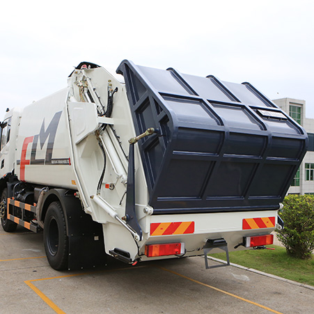 هيكل FULONGMA متوسط الحجم لشاحنة جمع القمامة سعة 12 طنًا ومزاياها
